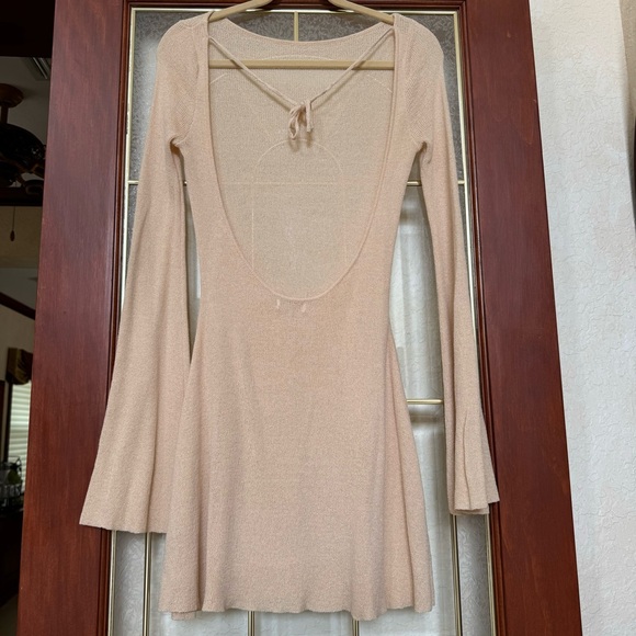 Meshki Cream Backless Dress - Picture 8 of 10